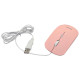 Мышь проводная бесшумная SMARTBUY 288-P, USB, 3 кнопки + 1 колесо, оптическая, розовая, 06833, SBM-288-P