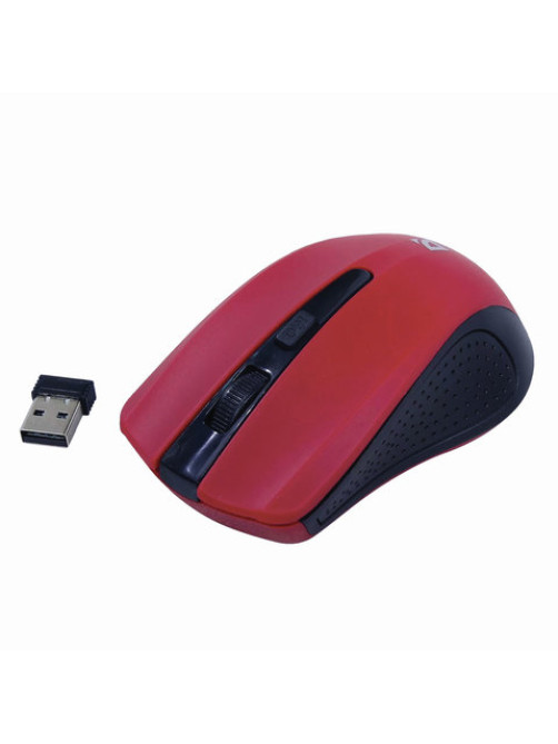 Мышь беспроводная DEFENDER Accura MM-935, 3 кнопки + 1 колесо-кнопка, оптическая, красная, 52937