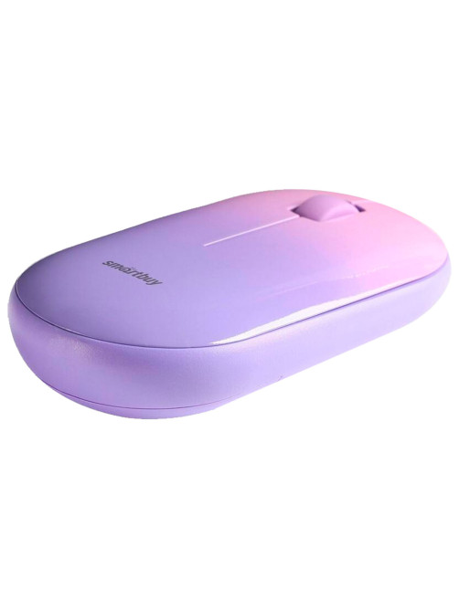 Мышь беспроводная бесшумная SMARTBUY 266AG-V, USB, 2 кнопки + 1 колесо, оптическая, фиолетовая, SBM-266AG-V