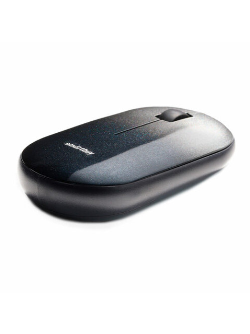 Мышь беспроводная бесшумная SMARTBUY 266AG-K, USB, 2 кнопки + 1 колесо, оптическая, черная, SBM-266AG-K