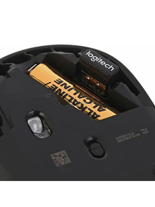 Мышь беспроводная LOGITECH B170, 2 кнопки + 1 колесо-кнопка, оптическая, черная