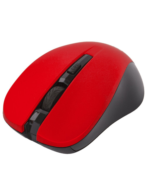 Мышь беспроводная с бесшумным кликом SONNEN V18, USB, 800/1200/1600 dpi, 4 кнопки, красная, 513516