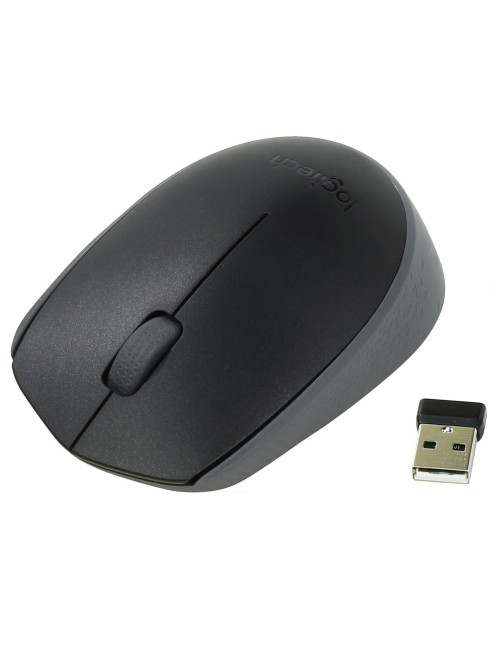 Мышь беспроводная LOGITECH M171, 2 кнопки + 1 колесо-кнопка, оптическая, черная