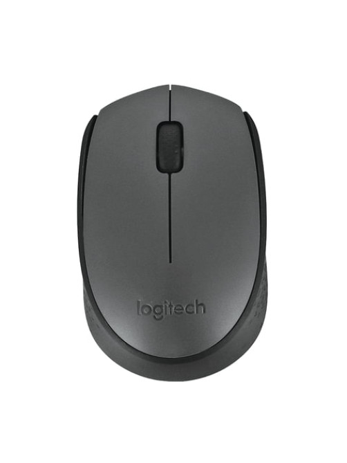 Мышь беспроводная LOGITECH M170, 2 кнопки + 1 колесо-кнопка, оптическая, черная