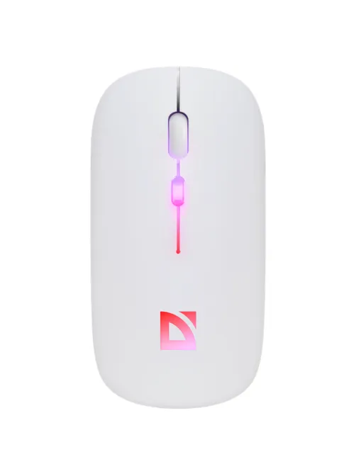 Мышь беспроводная DEFENDER TOUCH MM-997, USB, 3 кнопки+1 колесо-кнопка, оптическая, белая, 52998
