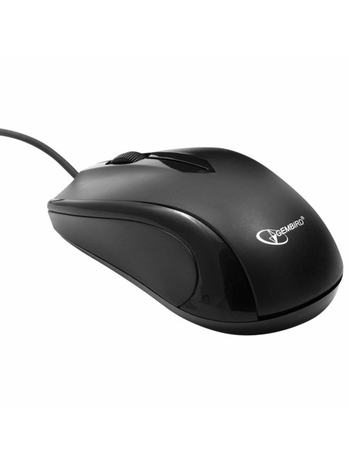 Мышь проводная GEMBIRD MUSOPTI9-905U, USB, 2 кнопки + 1 колесо-кнопка, оптическая, черная