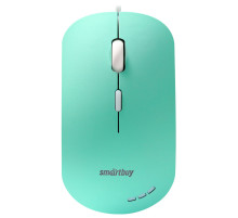 Мышь проводная бесшумная SMARTBUY 288-LG, USB, 3 кнопки + 1 колесо, оптическая, зеленая, 06826, SBM-288-LG
