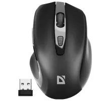 Мышь беспроводная DEFENDER Prime MB-053, USB, 5 кнопок + 1 колесо-кнопка, оптическая, черная, 52053