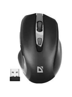 Мышь беспроводная DEFENDER Prime MB-053, USB, 5 кнопок + 1 колесо-кнопка, оптическая, черная, 52053