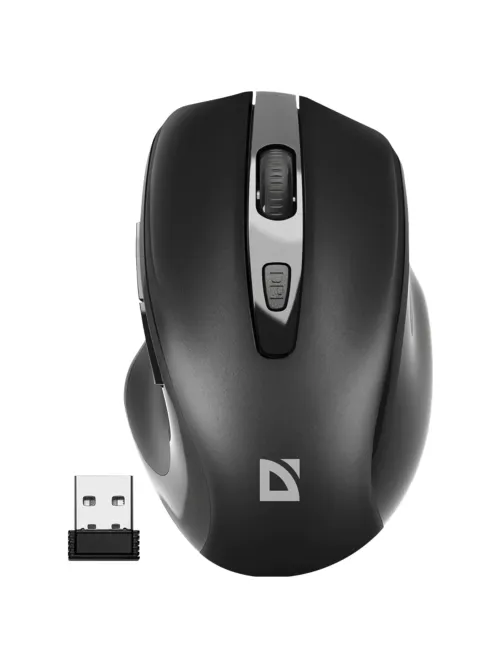 Мышь беспроводная DEFENDER Prime MB-053, USB, 5 кнопок + 1 колесо-кнопка, оптическая, черная, 52053
