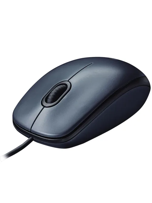 Мышь проводная LOGITECH M90, USB, 2 кнопки + 1 колесо-кнопка, оптическая, черная