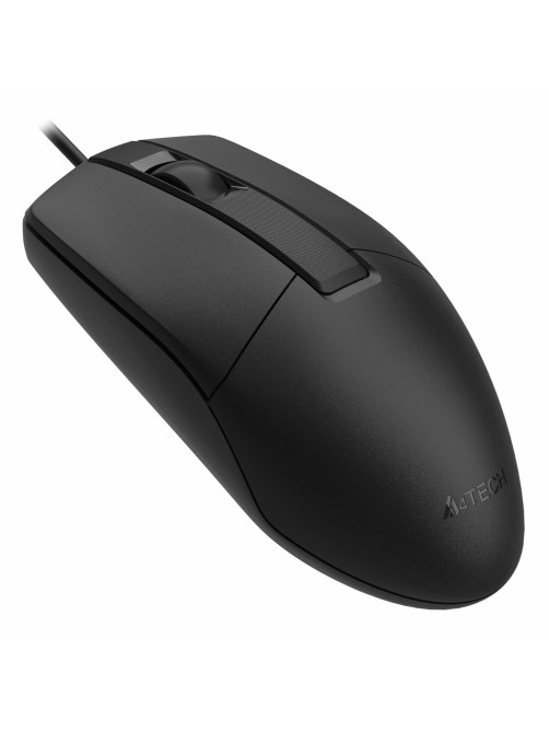 Мышь проводная A4TECH OP-330, USB, 2 кнопки + 1 колесо-кнопка, оптическая, черная, 1530236