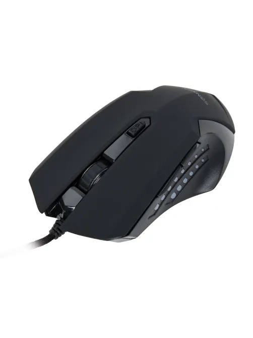 Мышь проводная SONNEN I3, пластик, 6 кнопок, 800-3200 dpi, LED-подсветка, черная, 513523