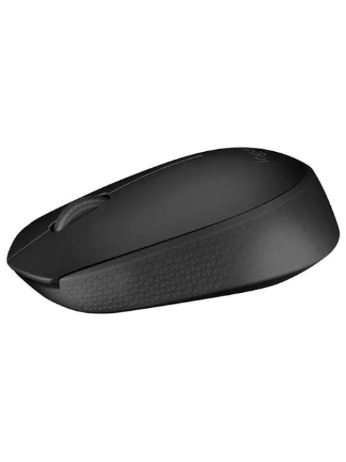 Мышь беспроводная LOGITECH B170, 2 кнопки + 1 колесо-кнопка, оптическая, черная