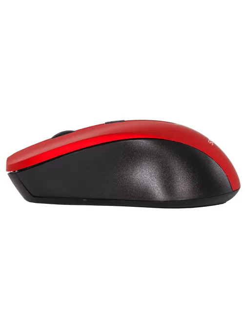 Мышь беспроводная с бесшумным кликом SONNEN V18, USB, 800/1200/1600 dpi, 4 кнопки, красная, 513516