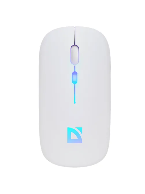 Мышь беспроводная DEFENDER TOUCH MM-997, USB, 3 кнопки+1 колесо-кнопка, оптическая, белая, 52998