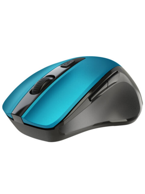 Мышь беспроводная DEFENDER Prime MB-053, USB, 5 кнопок + 1 колесо-кнопка, оптическая, бирюзовая? 52054