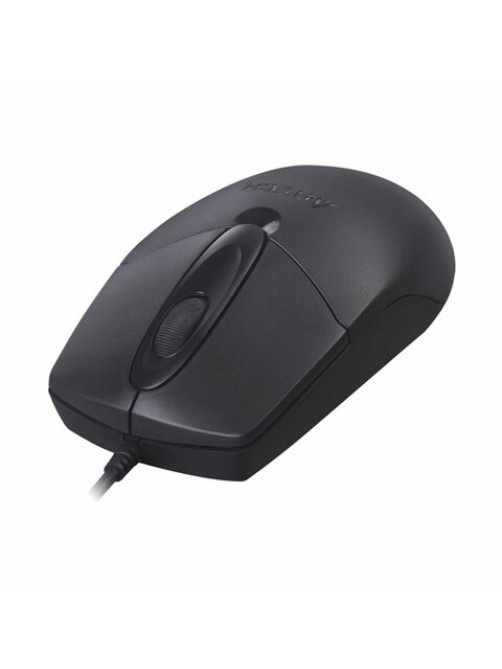 Мышь проводная A4TECH OP-720, USB, 2 кнопки + 1 колесо-кнопка, оптическая, черная, 513289