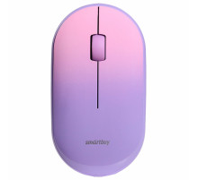 Мышь беспроводная бесшумная SMARTBUY 266AG-V, USB, 2 кнопки + 1 колесо, оптическая, фиолетовая, SBM-266AG-V