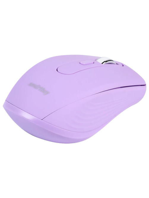 Мышь беспроводная бесшумная SMARTBUY 611AG-V, USB, 4 кнопки + 1 колесо, оптическая, лиловая, 02033, SBM-611AG-V