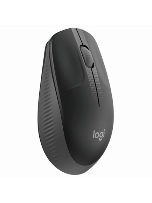 Мышь беспроводная LOGITECH M190, 2 кнопки + 1 колесо-кнопка, оптическая, черно-серая