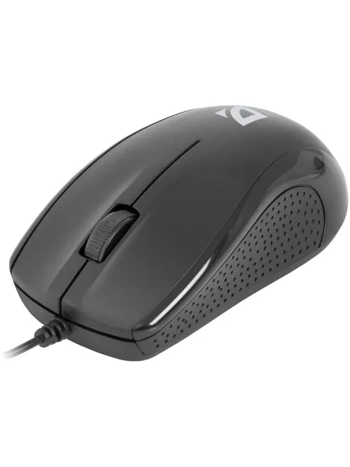 Мышь проводная DEFENDER Optimum MB-160, USB, 2 кнопки + 1 колесо-кнопка, оптическая, черная, 52160
