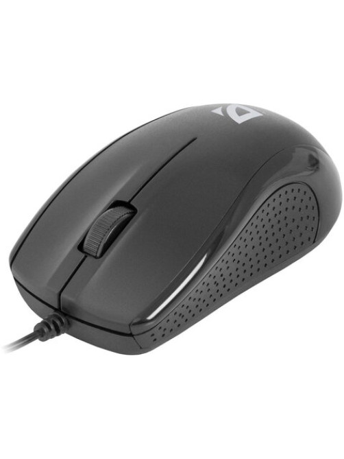 Мышь проводная DEFENDER Optimum MB-160, USB, 2 кнопки + 1 колесо-кнопка, оптическая, черная, 52160