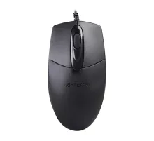 Мышь проводная A4TECH OP-720, USB, 2 кнопки + 1 колесо-кнопка, оптическая, черная, 513289