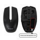 Мышь беспроводная USB, 800/1200/1600 dpi, 5 кнопок + колесо-кнопка, оптическая, SONNEN Q80, черная, 513945