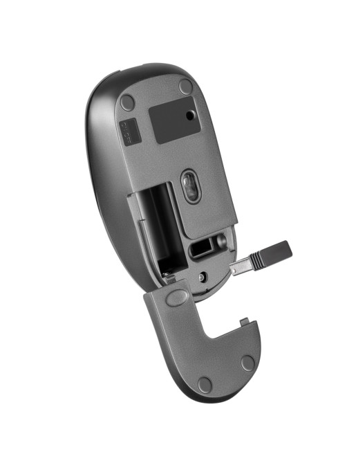 Мышь беспроводная бесшумная DEFENDER Wave MM-995, USB, 3 кнопки+1 колесо-кнопка, оптическая, серая, 52993