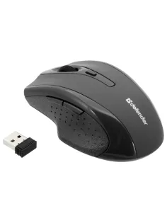 Мышь беспроводная DEFENDER Accura MM-365, 5 кнопок + 1 колесо-кнопка, оптическая, черная, 52365