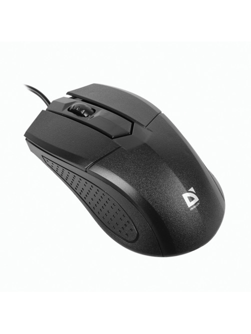 Мышь проводная DEFENDER Optimum MB-270, USB, 2 кнопки + 1 колесо-кнопка, оптическая, черная, 52270