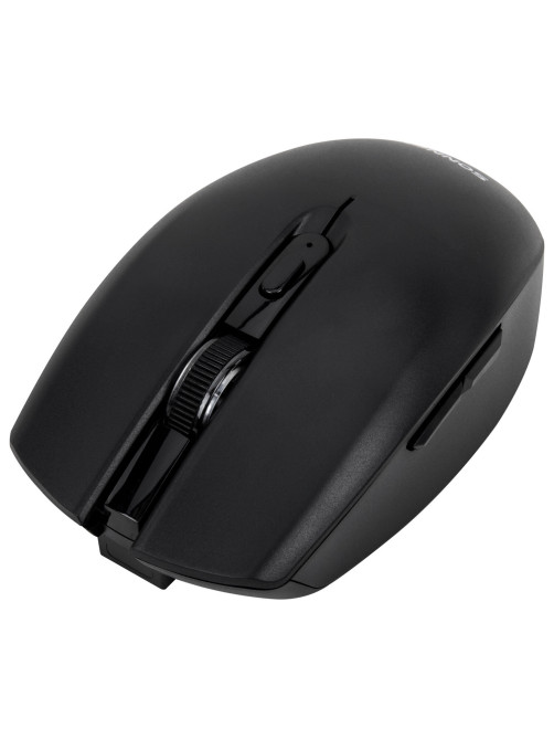 Мышь беспроводная USB, 800/1200/1600 dpi, 5 кнопок + колесо-кнопка, оптическая, SONNEN Q80, черная, 513945