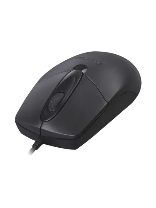 Мышь проводная A4TECH OP-720, USB, 2 кнопки + 1 колесо-кнопка, оптическая, черная, 513289