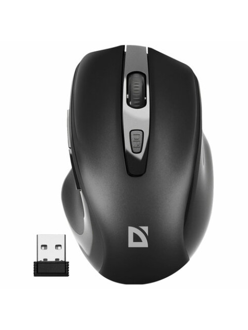 Мышь беспроводная DEFENDER Prime MB-053, USB, 5 кнопок + 1 колесо-кнопка, оптическая, черная, 52053