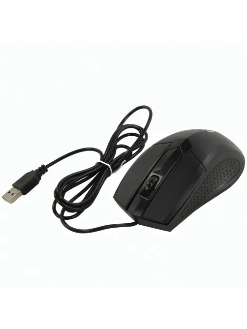 Мышь проводная DEFENDER Optimum MB-270, USB, 2 кнопки + 1 колесо-кнопка, оптическая, черная, 52270