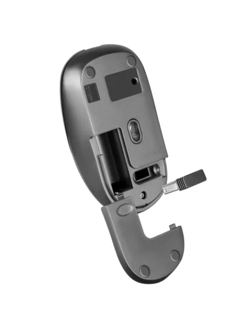 Мышь беспроводная бесшумная DEFENDER Wave MM-995, USB, 3 кнопки+1 колесо-кнопка, оптическая, серая, 52993