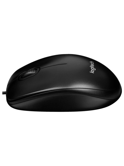 Мышь проводная LOGITECH M100, USB, 2 кнопки + 1 колесо-кнопка, оптическая, черно-серая