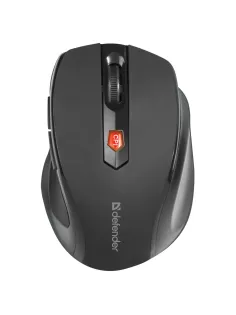 Мышь беспроводная DEFENDER Ultra MM-315, USB, 5 кнопок + 1 колесо-кнопка, оптическая, черная, 52315