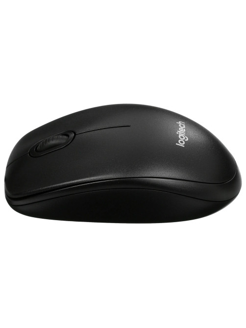 Мышь проводная LOGITECH B100, USB, 2 кнопки + 1 колесо-кнопка, оптическая, черная