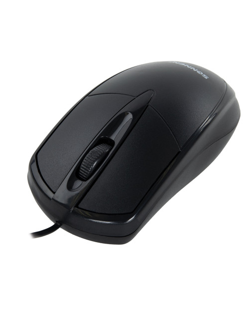 Мышь проводная SONNEN B61, USB, 1000 dpi, 2 кнопки + колесо-кнопка, оптическая, черная, 513513