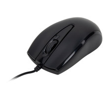 Мышь проводная БЕСШУМНАЯ USB, 1200 dpi, 2 кнопки + колесо-кнопка, оптическая, SONNEN K520, черная, 513944