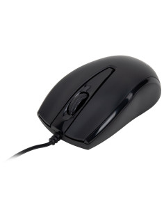 Мышь проводная БЕСШУМНАЯ USB, 1200 dpi, 2 кнопки + колесо-кнопка, оптическая, SONNEN K520, черная, 513944
