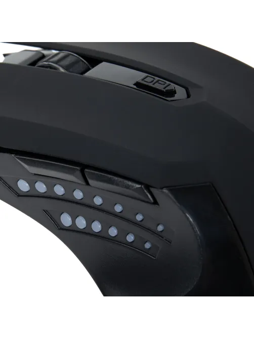 Мышь проводная SONNEN I3, пластик, 6 кнопок, 800-3200 dpi, LED-подсветка, черная, 513523