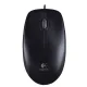 Мышь проводная LOGITECH B100, USB, 2 кнопки + 1 колесо-кнопка, оптическая, черная