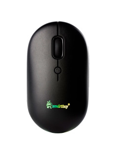 Мышь беспроводная бесшумная SMARTBUY 328AG, USB, 3 кнопки + 1 колесо-кнопка, черный, SBM328AGK