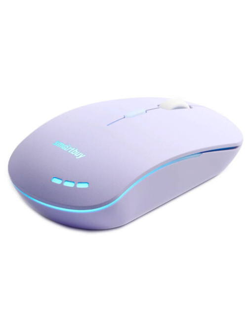 Мышь проводная бесшумная SMARTBUY 288-V, USB, 3 кнопки + 1 колесо, оптическая, сиреневая, 06819, SBM-288-V