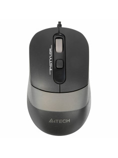Мышь проводная A4TECH Fstyler FM10, USB, 3 кнопки + 1 колесо-кнопка, оптическая, черная, 1147673