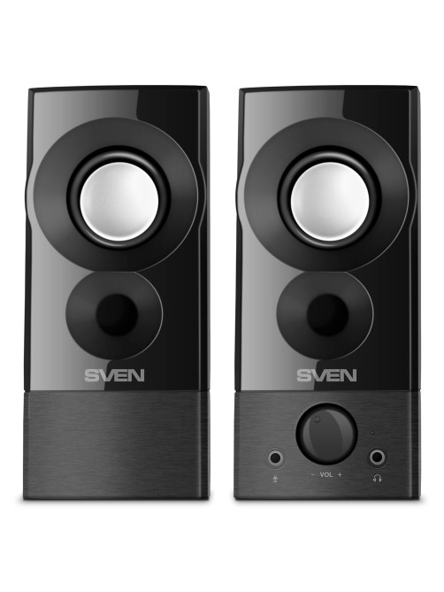 Колонки компьютерные SVEN 357, 2.0, 6 Вт, питание USB, черные, SV-018191