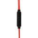 Наушники проводные внутриканальные с микрофоном SONNEN EP-H47RB, 1,1 м, красные/черные, 514129